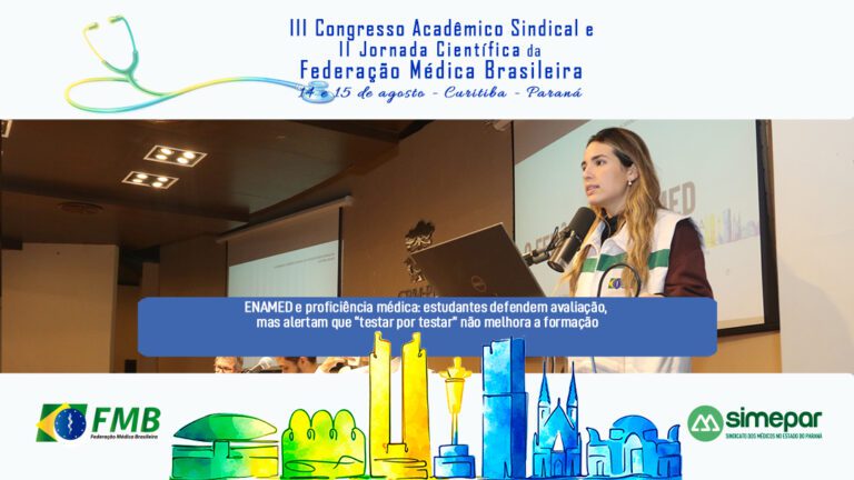 ENAMED e proficiência médica: estudantes defendem avaliação, mas alertam que “testar por testar” não melhora a formação
