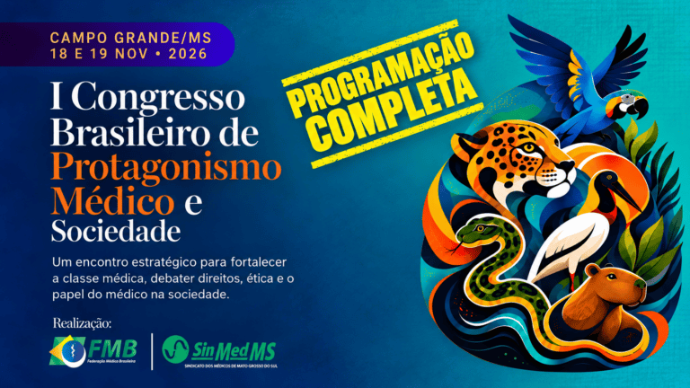 I Congresso em Campo Grande reúne debates sobre trabalho, formação e protagonismo médico